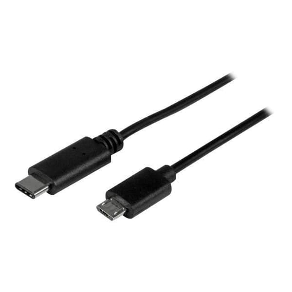 STARTECH USB 2.0-kabel USB-C till Micro-B 1 m - USB Type-C till Micro-B-kabel - M/M - Svart