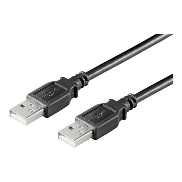goobay - USB-kabel - USB (M) till USB (M) - USB 2.0 - 5 m - svart