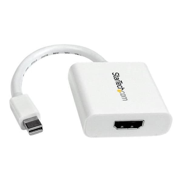 Mini DisplayPort till HDMI Video Adapter - STARTECH - Mini DP till HDMI Converter - Vit - 17 cm
