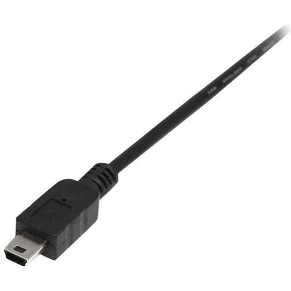 1m USB 2.0 A till Mini B-kabel - STARTECH - Svart - Skärmad - Höghastighetsdataöverföring