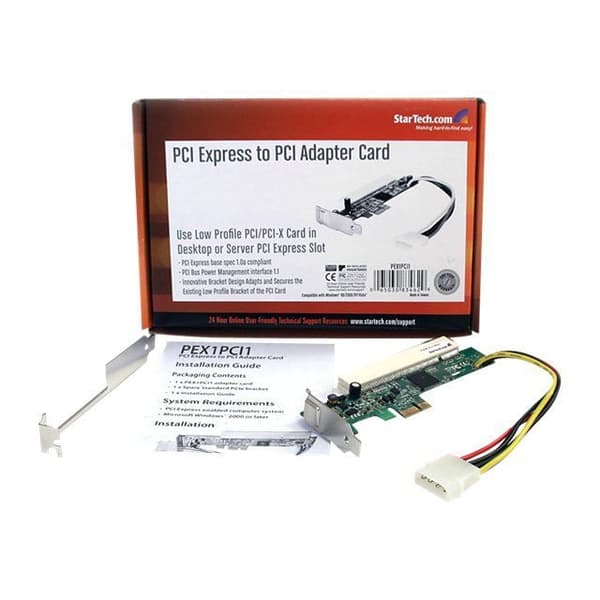 STARTECH PCI Express till PCI-adapterkort Röd