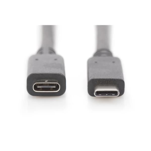 Digitus AK-300210-007-S, 0,7 m, USB C, USB C, 3.1 (3.1 Gen 2), 10 000 Mbit-s, svart