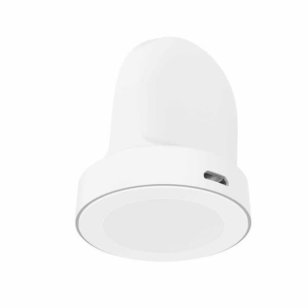 INF Trådløs lader for Samsung Galaxy Watch, hvit ladestasjon
