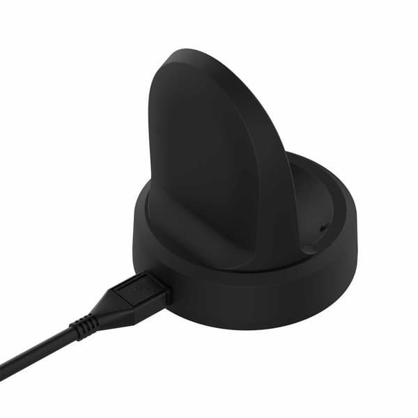 INF Trådlös laddare för Samsung Galaxy Watch, vit laddningsdocka
