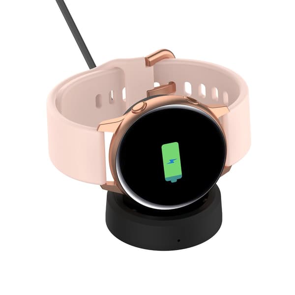INF Trådlös laddare för Samsung Galaxy Watch, vit laddningsdocka