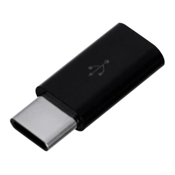 AK-31/B Adapter (Micro USB F - USB 3.1 typ C M Svart