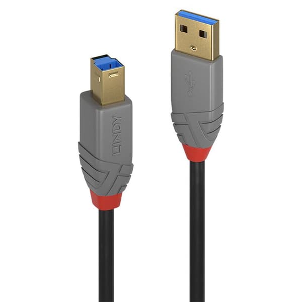 USB 3.0 typ A till B-kabel - Anthra Line - 3m - LINDY