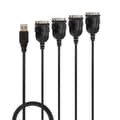 Miniatyrbild 3 av 3: LINDY USB-kabel USB-A hane, 9-polig VGA hankontakt 0,94 m svart 42675
