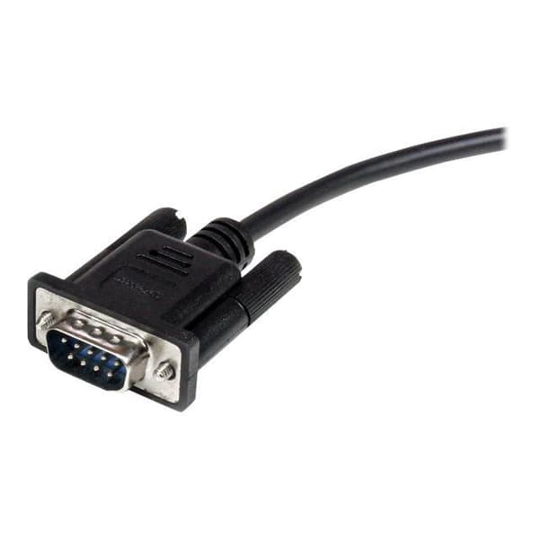 DB9 RS232 seriell kabel i direktanslutning M/F - 1 m - Svart - STARTECH