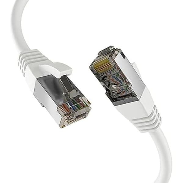 Nätverkskabel CAT. 8 - EFB-Elektronik - 3 m - 40 Gbit/s - PoE-överföring - Anti-torsionsskydd