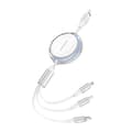 Miniatyrbild 3 av 3: Foneng X113 3-i-1 Kabel 1,1M Vit