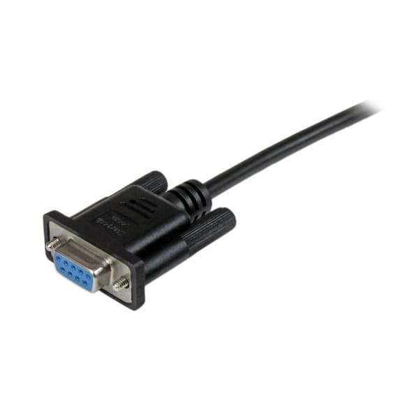 DB9 RS232 seriell nollmodemkabel - STARTECH.COM - 1 m - hona / hona - svart