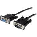 Miniatyrbild 1 av 4: DB9 RS232 seriell kabel i direkt anslutning - STARTECH.COM - Seriell kabelförlängning - Svart - 3 m