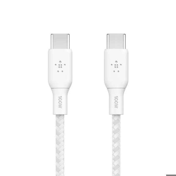 USB-C-kabel - BELKIN - CAB014BT2MWH - 100W - 2m - Vit