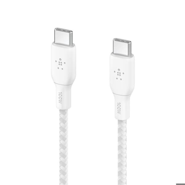 USB-C-kabel - BELKIN - CAB014BT2MWH - 100W - 2m - Vit