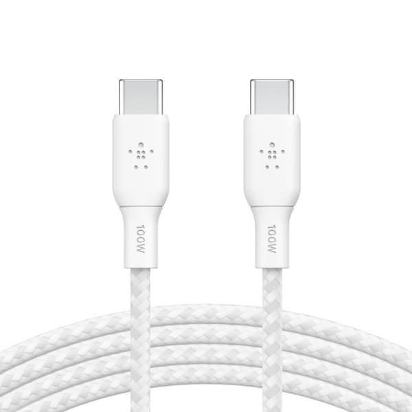 USB-C-kabel - BELKIN - CAB014BT2MWH - 100W - 2m - Vit
