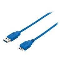 USB 3.0 A-St./Micro B-St. 2,0m - Svart - LEVELONE
