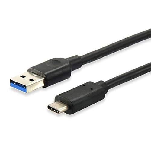 UTRUSTNING 128343 USB-KABEL 0,25 M USB C USB A HAN SVART