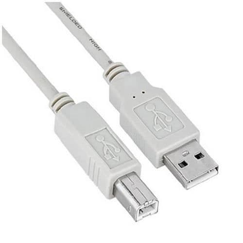 NILOX 1.8M USB 2.0 USB-KABEL 1.8M USB A USB B VIT - USB-KABLAR (1.8