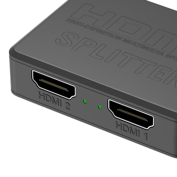 HDMI-splitter - Ej specificerad - 1 ingång 2 utgångar - 4K UHD - 1080P 30Hz - Kompatibel med konsoler och PC