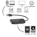 Miniatyrbild 2 av 5: USB 3.0 till SATA-adapter - Ospecificerad - HDD/SSD 2,5" - Plug&amp;Play - Kompatibel med Windows/Mac/Linux
