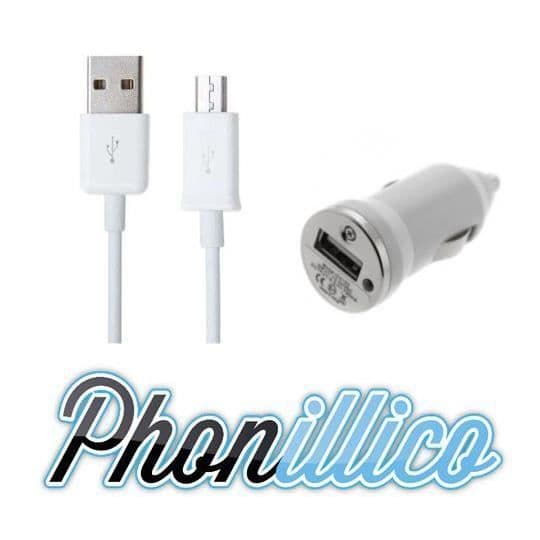 Laddare bil USB-kabel kompatibel med Sony Xperia Z3 Compact