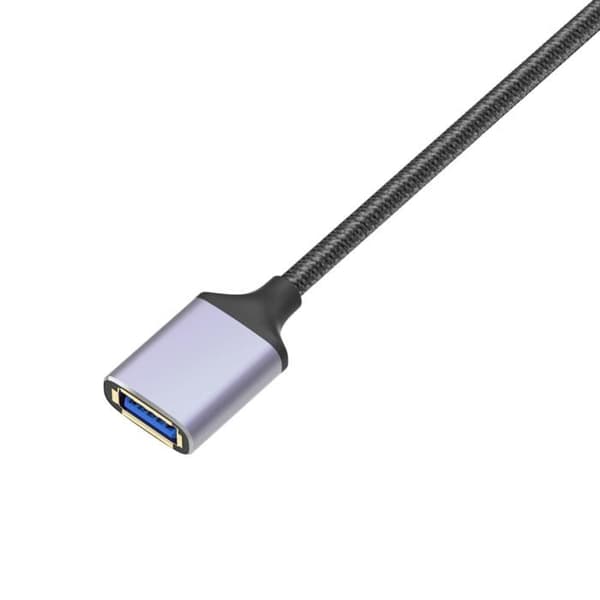 USB C till USB 3.0-adapter - Kompatibel med surfplatta, smartphone, dator - 1 meter - Svart - OTG