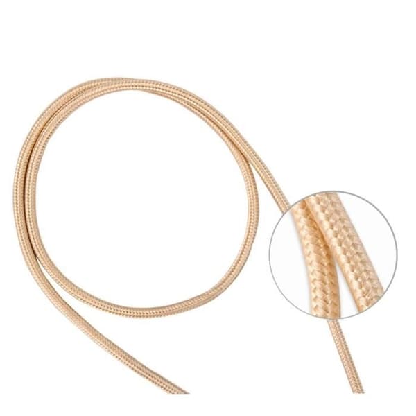Kabel för Samsung Galaxy Tab A 8.0 2019 - mikro usb Nylontvinnad Guld 1 Meter [LOT 2] Phonillico®