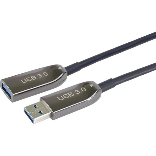 USB 3.0 Förlängningskabel - PremiumCord - AOC - 30 m - SuperSpeed 5 Gbit/s - Glasfiber