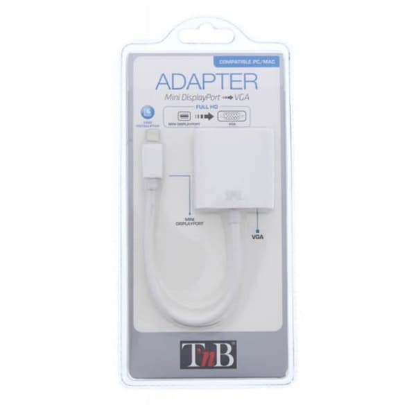 T'nB - Mini Display Port till VGA-adapter - Vit - MIDPVGA