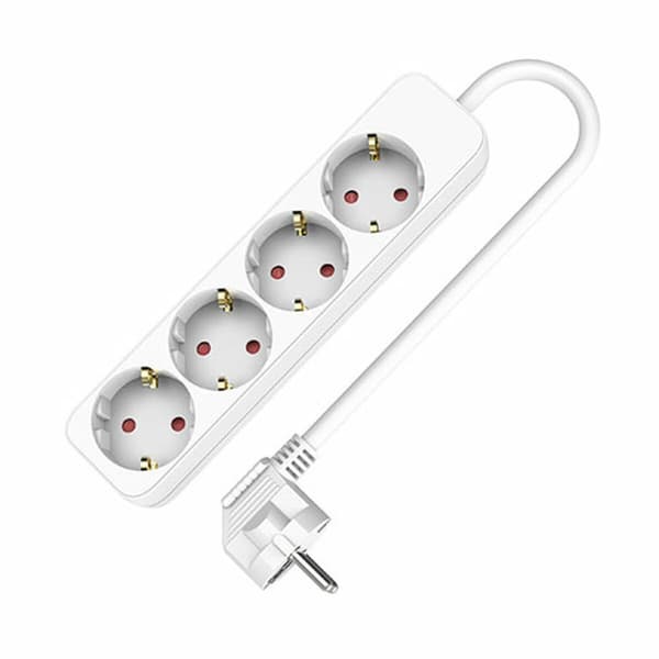 Ellist 4 Tomas-uttag utan brytare TM Electron (1,5 m)