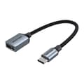 Miniatyrbild 1 av 6: Adapter med OTG-funktion, Type-C till USB 2.0, 480 Mbps, snabb datatransfer, 0,15 m - Vention (CCWHB) - Grå