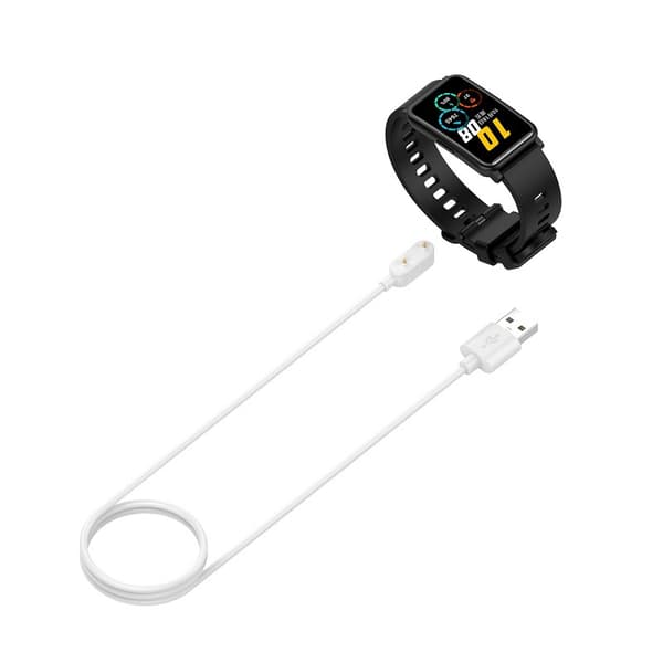 INF 1M USB-A ladekabel med beskyttelsesbrikke Hvit