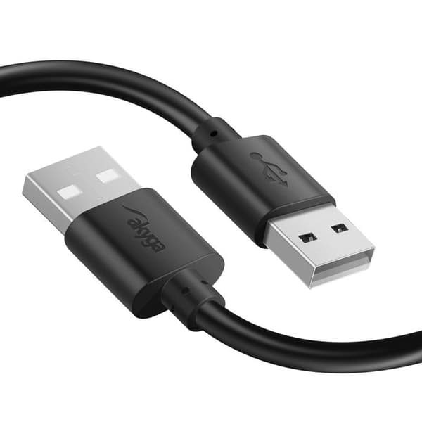 USB-kabel till USB 2.0 Snabb Dataöverföring Längd 1.8m Akyga Svart