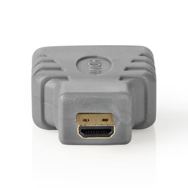 hdmi-adapter | micro hdmi-kontakt till hdmi hona | grå