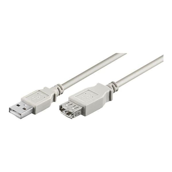 USB 2.0 förlängningskabel grå 0,3m