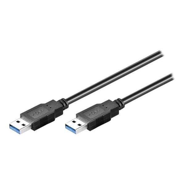 USB-kabel - Wentronic 95717 - 1m - USB 3.0 - Trippelskärmad - Svart