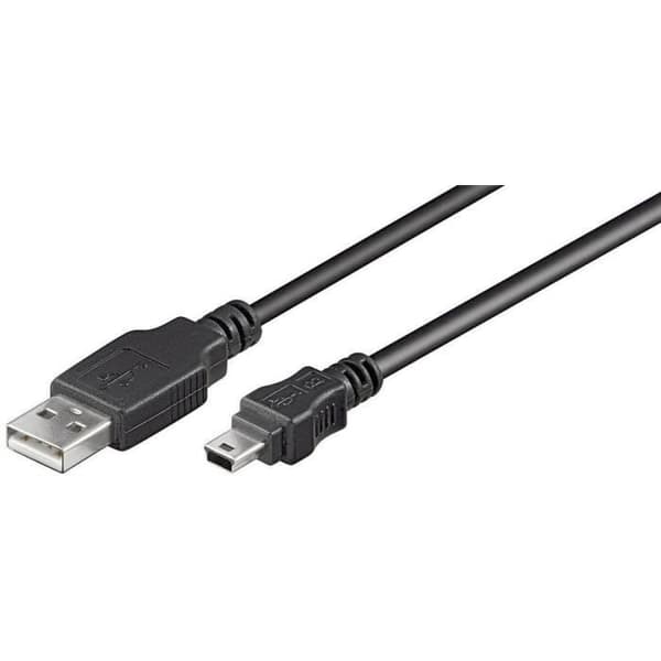 Goobay USB 2.0 Anslutningskabel [1x USB 2.0 typ A hane - 1x USB 2.0 hane Mini-B] 1.00 m svart
