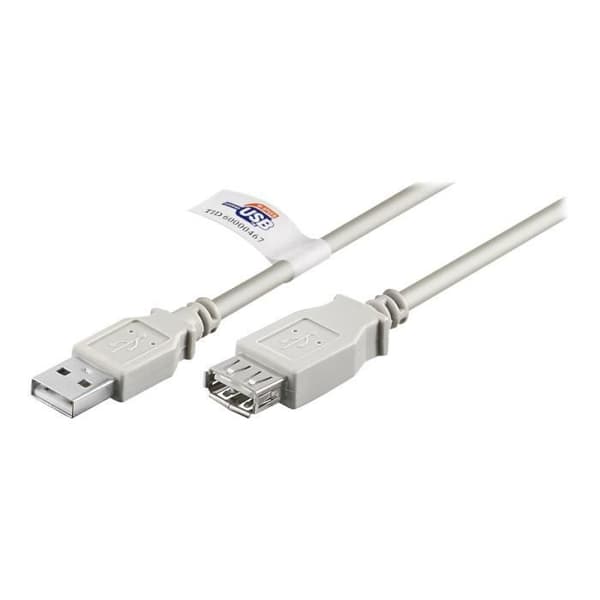 USB-förlängningskabel - goobay - USB 2.0 - 1,8 m - centralledare i koppar