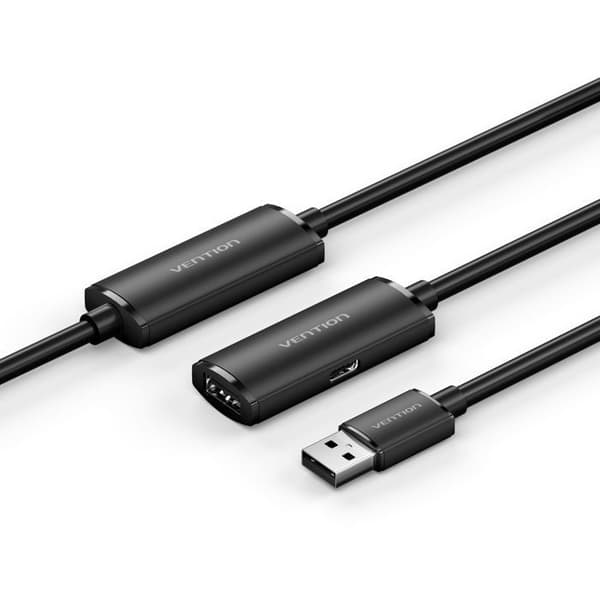 Vention USB 2.0 typ A hane till typ A hona aktiv förlängningskabel 30M svart
