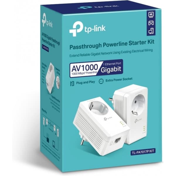 TP-LINK TL-PA7017P KIT Powerline-adapteri, 2kpl