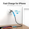 Miniatyrbild 3 av 5: Vention Flätad Lightning MFi till USB 2.0 (C89) 2m grå i aluminiumlegering Typ