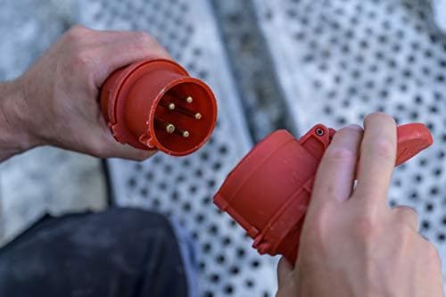 Brennenstuhl CEE jatkokaapeli IP44 (10 m kaapeli, H07RN-F 5G6.0, 400V/32A 5-napainen CEE-pistokkeella ja -pistorasialla, ulkokäyttöön IP44, valmistett