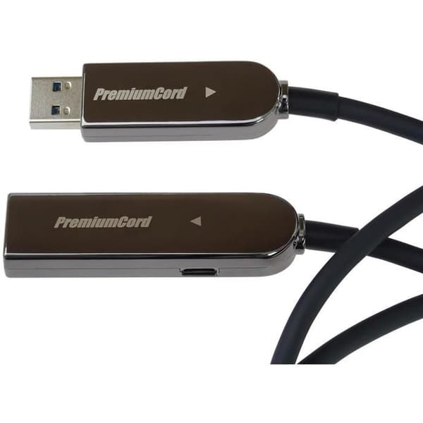 PremiumCord USB3.2 2.0 Optisk AOC Förlängningskabel A/Hane - A/Hona 15 m