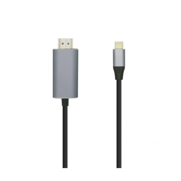 AISENS KABEL KONVERTER USB-C/MA HDMI/M 4K60HZ 1,8M SVART