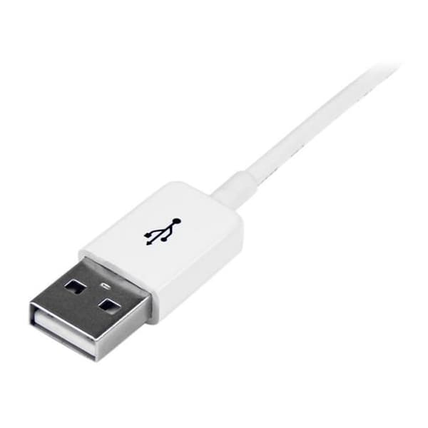 USB-förlängningskabel - STARTECH - 1 m - Vit - Dubbelskärmad - Gjuten