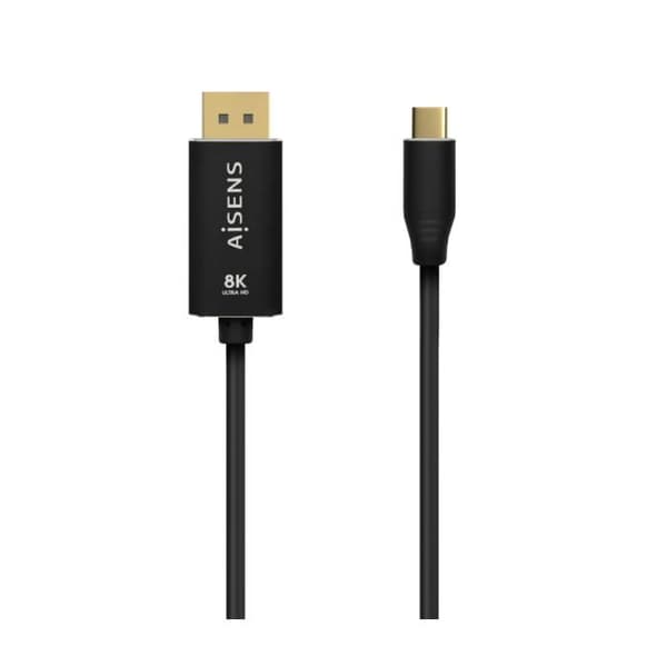 KABEL KONVERTER AISENS ALUMINIUM USB-C TILL DISPLAYPORT 8K60HZ 0.8M