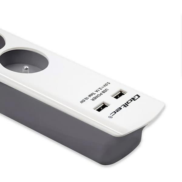 Stikdåse - 6 udtag med kontakt Qoltec 50294 (1,8 m)