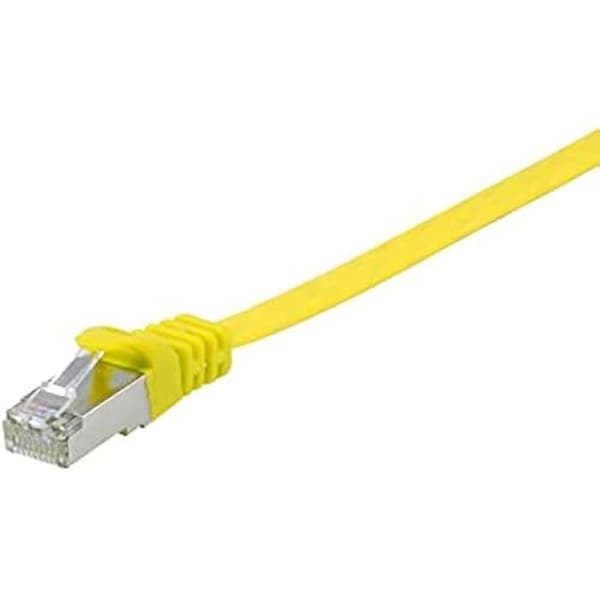 Platt kabel U/FTP - EQUIP - 607667 - Kategori 6A - 0,5 m - Gul
