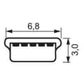 Miniatyrbild 2 av 2: Usb A till mini-B 5pin dataadapterkabel, 1,5m